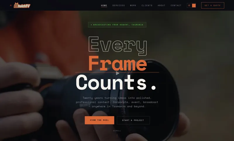 HutchTV – video production in Hobart, Tasmania